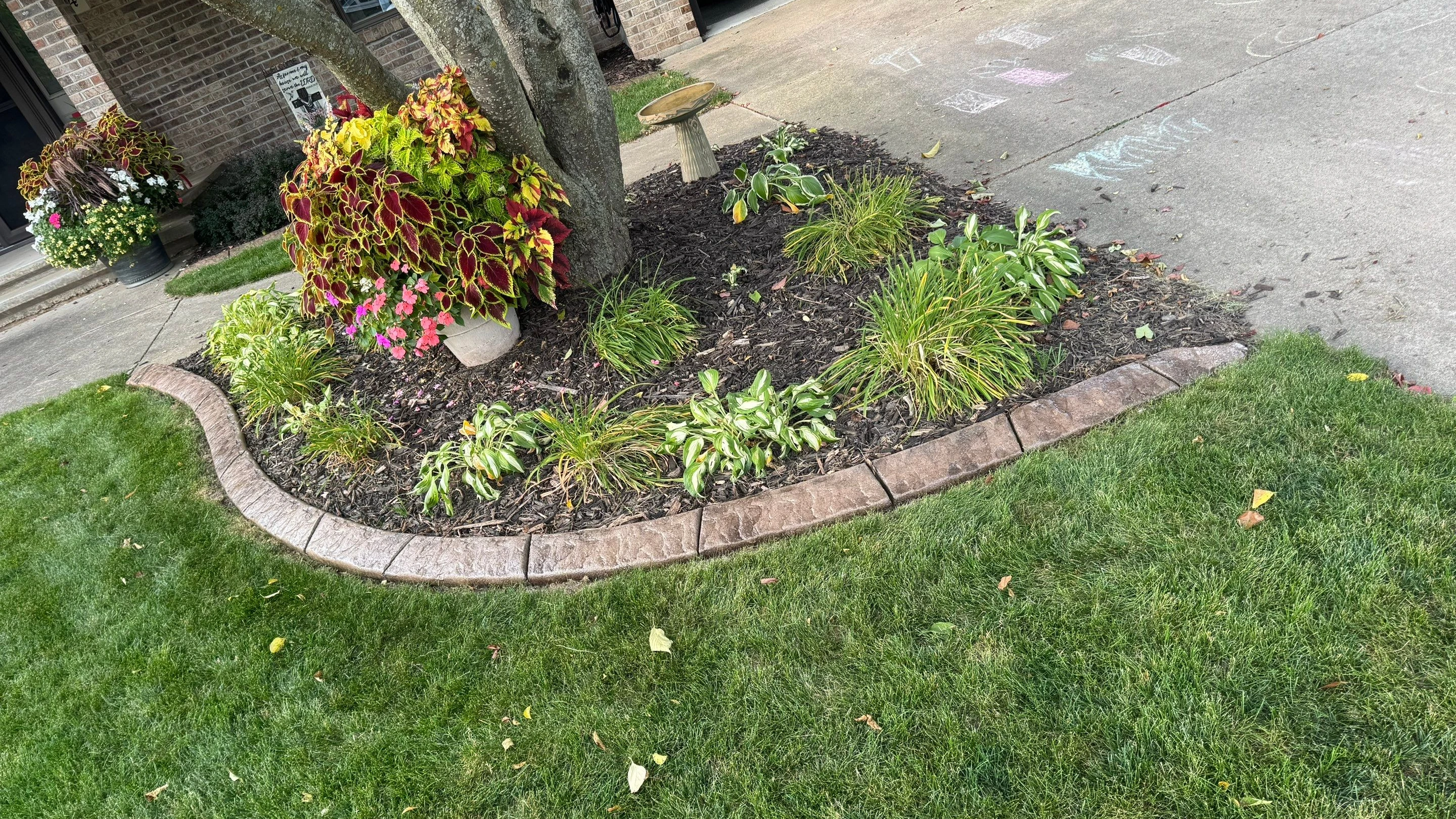 Professional driveway and walkway border curbing